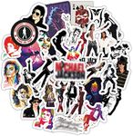 VictorySell Stickers for Adults, King of Pop Stickers, 35 Pieces of Vinyl Sticker, Strong Adhesive and Waterproof Stickers, Skateboard and Laptop Decals