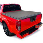 MaxMate Premium TriFold Tonneau Truck Bed Cover For 05-15 Nissan Frontier 5 feet (with/without utility track); 09-12 Suzuki Equator 5 feet (60 inch) Trifold Truck Cargo Bed Tonno Cover (NOT For Stepside)