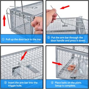 Anyhall Rat Traps 2-Pack – Heavy Duty Silver Rodent Control