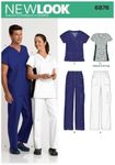 Newlook 6876 Misses' & Men's Sewing Pattern Scrubs, One Size