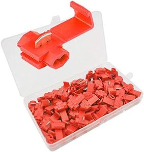 Senven 60Pcs Terminal de conector rápido de cable de bloqueo escocés, conector de cable, conector de rama de conector rápido - 60Pcs rojo