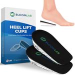 Heel Cushions for Heel Pain Relief - 2 Pack Heel Lifts for Achilles Tendonitis, Shoe Wedge Inserts for Plantar Fasciitis, Bone Spur, Foot Pain Relief Support, Cups/Pads for Women/Men, Size L 1"