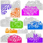 AFUNTA 8 Sets Dies for Card Making, Birthday Metal Die Cuts Rose Flower Bird Butterfly Cutting Dies Embossing Stencils for DIY Scrapbook Album Decorative, Scrapbook Card Making