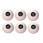 CW Pack of 6 Hockey Turf Dimple Balls White for General Training & Practice