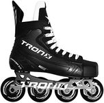 TronX Stryker 3.0 Senior Adult Junior Kids Inline Roller Hockey Skates, New for 2023 (Skate Size 6 (Shoe Size 7-7.5))