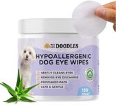 We Love Doodles Dog Eye Wipes - Gently Clean Eyes with Pre-Soaked Pet Eye Wipes Pads & Safe Dog Eye Cleaner - Effective Dog Tear Stain Remover (150 PCS)