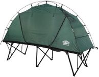 Kamp-Rite Extra Large OCTC Compact Quick Setup 1 Person Tent Cot, Chair and Tent with Rain Fly, 600 D Roller Wheeled Carry Bag, Green