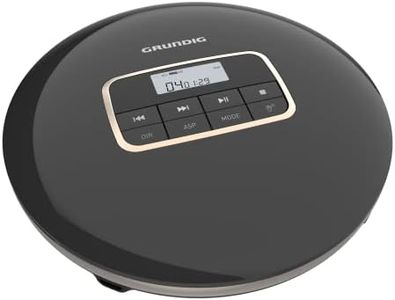 Grundig GCDP 8500 Portable CD Player, Black/Silver