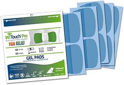 Hollywog TENS Unit Replacement Gel Pads, WiTouch Pro & Aleve Direct Therapy TENS Pads Replacement, Reusable Self-Adhesive Electrode Pads for TENS Units (10 Gel Pads)