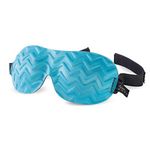 Bucky Chevron Pattern Ultralight Comfortable Contoured Eye Sleep Mask/Blindfold for Travel & Sleep - Blue Jade Chevron
