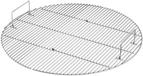 IDZO Foldable Stainless Steel Fire Pit Cooking Grill Grate – Heavy-Duty Portable Campfire BBQ Cooking Rack – Outdoor Camping & Backyard Fire Pit Accessory – 36-Inch Cooking Surface