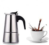 Niyam portable Stainless Steel Stove Top Espresso Coffee Maker Percolator Moka Pot (4 cup - 200 ml)