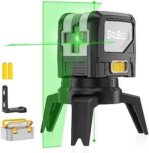 Laser Level with 2 Plumb Dot, Self-Leveling Cross Green Line Plumb Bob Laser Level with Vertical & Horizontal Line for Construction Layout & Plumbing - 9211G