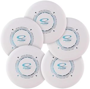 Latitude 64 Zero Pro Pure Disc Golf Putter 5-Pack | Straight Flying Putt & Approach Discs | Beadless Design with Firm Grip | Zero Pro Plastic for Consistent Release | 173g+ (White)