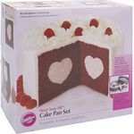 Wilton Tasty-Fill Heart Cake Tin Set, 2-Piece, Heart-Shaped Filling Cake Tin Set