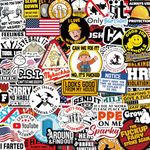 123 PCS Hard Hat Stickers (Dirty) for Tool Box, Helmet, Funny Stickers for Adults, Prank Meme Vinyl and Waterproof Decals for Mechanics, Electricians, Union, Oilfield, Military, Construction, Welders