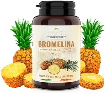 Salus Eterna Bromelina Ultra Forte Drenante 600 mg 120 Cps Anticellulite Ritenzione Idrica Microcircolo Gambe Enzimi Digestivi Gonfiore Addominale Donna Cellulite Glutei Made in Italy