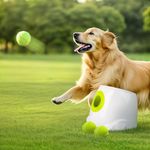 ALL FOR PAWS Automatic Dog Ball Launcher, Rechargeable Ball Launcher for Dogs,Interactive Tennis Ball Thrower Machine for Dogs, Puppy Pet Fetch Toy,3 Balls Included (MAX)