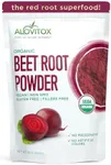 Alovitox Organic Beet Root Powder | 100% Fresh Beet Root Extract | Nitric Oxide Superfood, High in Calcium, Iron, Potassium & Folate | Supports Effective Workouts | Vegan, Non-GMO, Gluten-Free | 16 oz