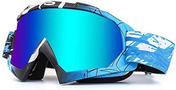 BATFOX Dirt Bike ATV Goggles Motorcycle Gear Riding Motocross Dirtbike 4-Wheeler MX DH Accessories Goggles Glasses for Men Women Youth UV400 Protection Dust-proof Anti-Slip Strap