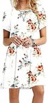 OMZIN Women's Long Shirt Dress Shor