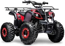 Seangles Gas 125cc ATV Quad 4 Wheeler for Adults and Kids ATV with Off-Road Tires - 220lbs Weight Capacity - Tested and Fully Assembled (Red)