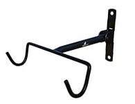 NOA Bike Wall Mount Bike Hanger | Foldable Horizontal Bicycle Rack for for All Kinds of Bicycles, Mountain Bikes, Folding Bikes, Road Bikes and Beach Bikes - Black