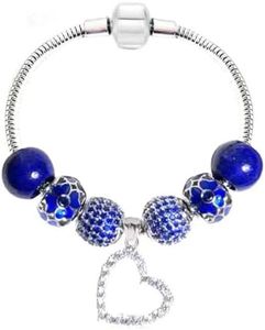 White Birch Charm Bracelet September Birthstone Birthday Gift 7.1 Inch 18cm