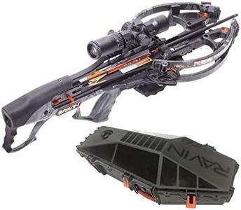 RAVIN Crossbows R26 400 FPS Predator Hunter's Crossbow Bundle (Dusk Grey) with Hard Case and 6 Carbon Arrows (3 Items)