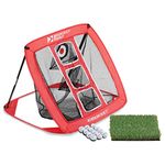 Rukket Pop Up Golf Chipping Net | Outdoor/Indoor Golfing Target Accessories and Backyard Practice Swing Game with 12 Foam Training Balls, Turf Hitting Mat and Carry Bag