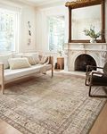 Loloi II Margot Collection MAT-01 Antique/SAGE, Traditional 5'-0" x 7'-6" Area Rug