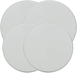 Range Kleen 501 4 Pack Round White Burner Kovers with 2 Small 8.5 Inch and 2 Large 10.5 Inch