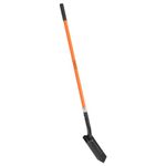 VNIMTI Trenching Trench Shovel, Fiberglass Handle, Spade Head 4 Inches Wide, Overall Length 56 Inches, Orange