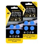 AA Car Essentials - 8 x All Seasons Screenwash Tablets - makes up to 40 litres - Effective to -4C - Save on Plastics