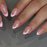 30 PCS Pink French Tip Press On Nails Short Almond,Medium Fake Nails French Nails Press ons,Oval Acrylic Nails Glue on Nails Medium,Natural Short Almond Nails False Nails for Women in 15 Sizes