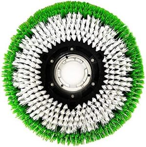 Janilink 15" Rotary Floor Scrubbing Brush Green/White for 17" Buffer/Scrubber