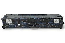 Miraj Musical Flute Hard Fiberglass Case (Black Splash Design)