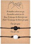 BOCHOI Matching Beads Bracelets for Couples Friendship Relationships Pinky Promise Long Distance Bracelets for Him/Her Bff Gifts for Women Men Him and Her Boyfriend Girlfriend