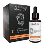 Nourish Mantra Advanced Beard Growth Oil/Made with Capilia Longa, Argan Oil, Vitamin E and Jojoba Oil/For Fuller, Thicker and Healthier Beard Growth - 30ml