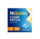 NiQuitin 14 mg Nicotine Patch - Step 2 - Stop Smoking Aid Therapy - 14 Clear Patches for 2 Weeks Treatment - 24h Craving Control - Invisible Nicotine Patches,14 Count (Pack of 1)