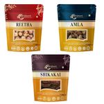 Birju Mahavir Combo Pack Reetha - Amla - Shikakai for Hairs 600 Gr