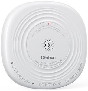 Heiman 10-Year Sealed Battery Smoke and Carbon Monoxide Detector Combo with EOL Alert, ETL Listed to UL 217 10th Ed. & UL 2034 5th Ed., for Bedroom, Living Room, Hallway& Basement 1-Pack