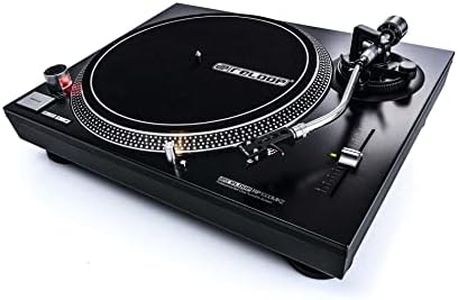 Reloop RP-1000 MK2 belt-drive DJ turntable with +-10% adjustable pitch range including headshell and pre-fitted Reloop OM Black (made by Ortofon) cartridge and stylus