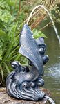 Bradshaws Dancing Koi Water Feature - Verdigris