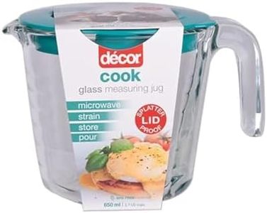 Decor Cook Glass Measuring Jug with Lid, 650mL, Clear