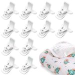 Duvet Cover Clips, 12 Pcs Blanket Fasteners, Non-Slip Quilt Holder Clips for Preventing Comforters from Moving Inside Duvet Cover