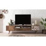 The Attic Mans TV Cabinet | Stylish Solid Wood Entertainment Unit for Living Room | Modern Design with Ample Storage