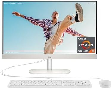 HP 24 inch All-in-One Desktop PC, FHD Touchscreen, AMD Ryzen 3 7320U, 8 GB RAM, 256 GB SSD, AMD Radeon Graphics, Windows 11 Home, 24-cr0220 (2024)