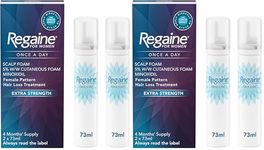 Regaine for Women, Hair Growth & Prevents further Hair Loss, Scalp Foam, with Minoxidil, 4 Months’ Supply, 2 x 73ml (Pack of 2)