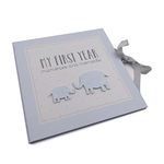 ukgiftstoreonline Baby Boy My First Year Keepsake Record Book (No Personalisation)